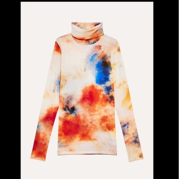 Aritzia la fou Wilfred tie dye turtle neck - Picture 2 of 4